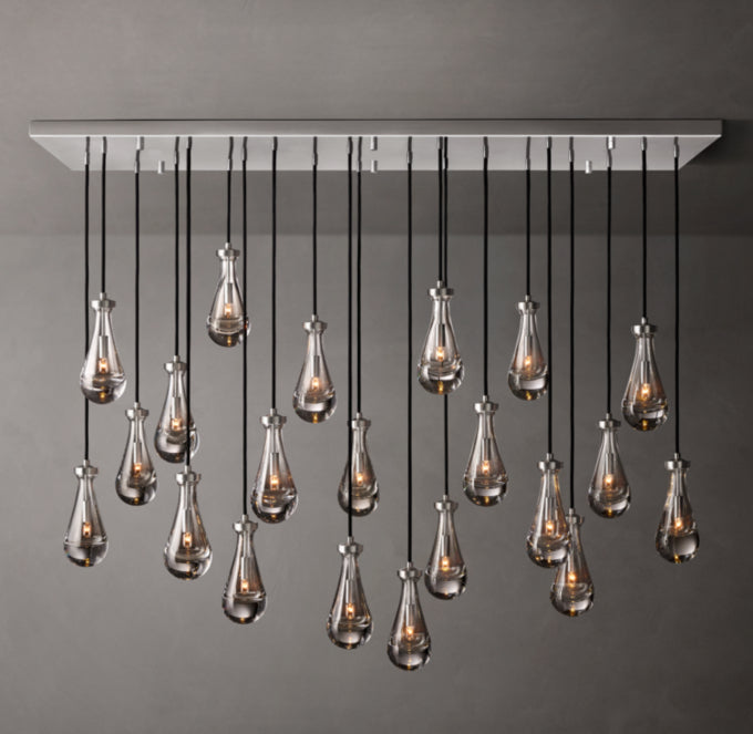 Artisan Glass Raindrop Island Chandelier