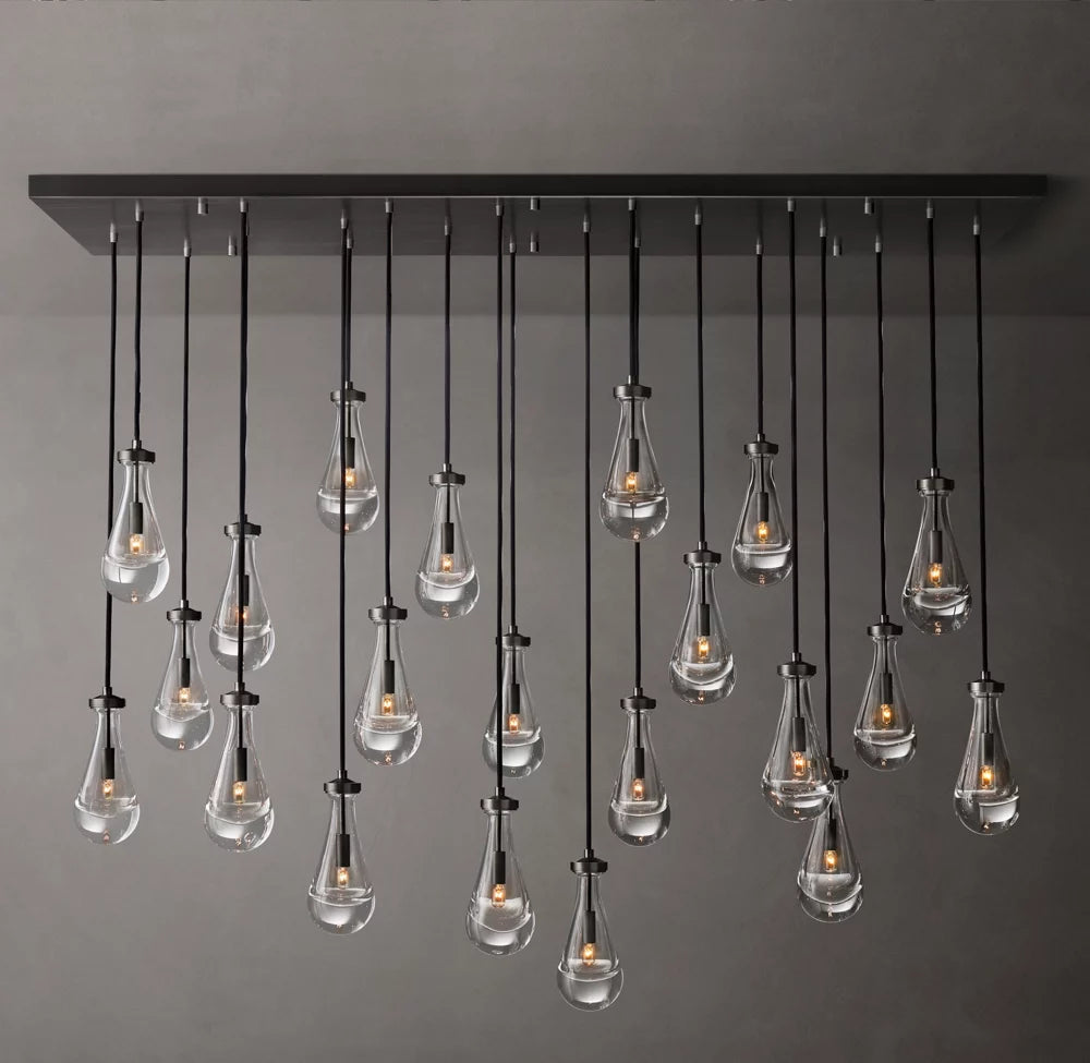 Artisan Glass Raindrop Island Chandelier