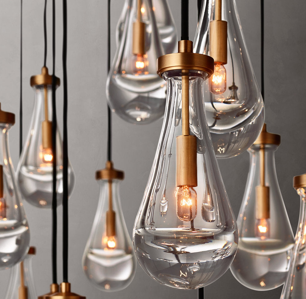 Artisan Glass Raindrop Island Chandelier
