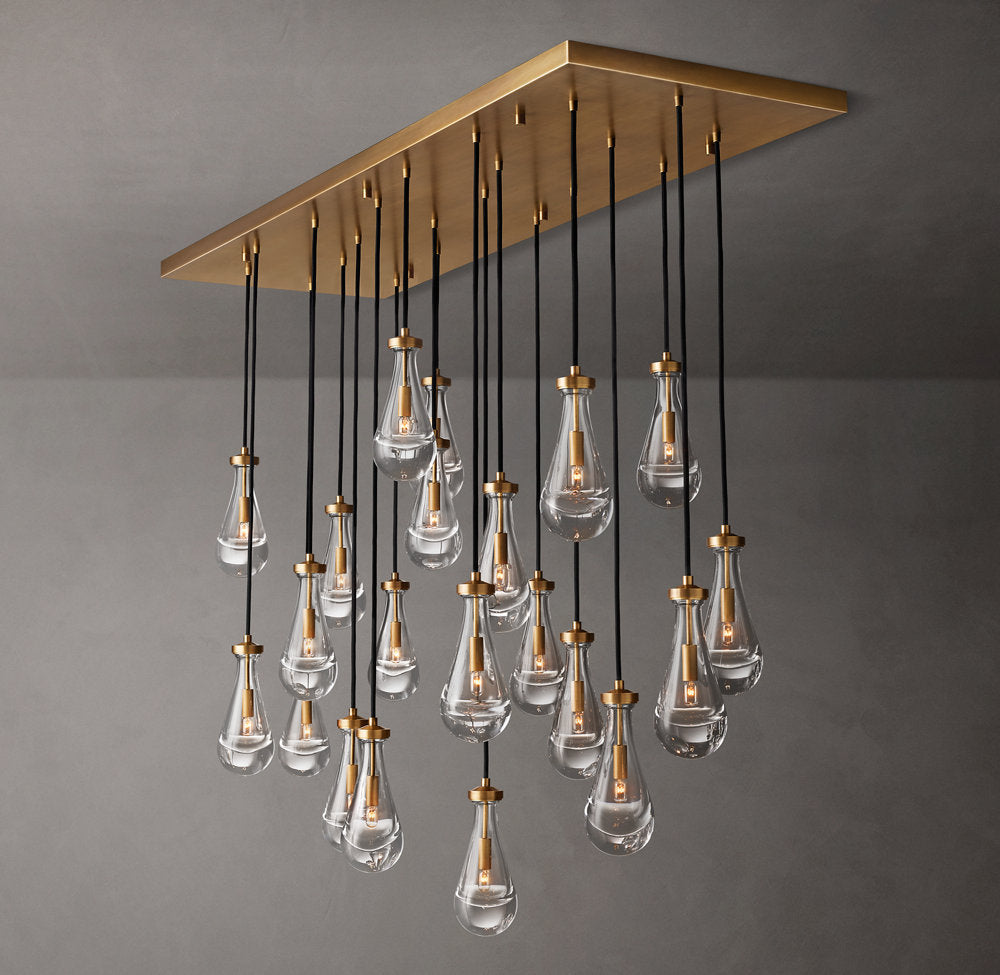 Artisan Glass Raindrop Island Chandelier