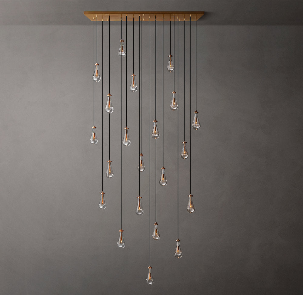 Artisan Glass Raindrop Island Chandelier