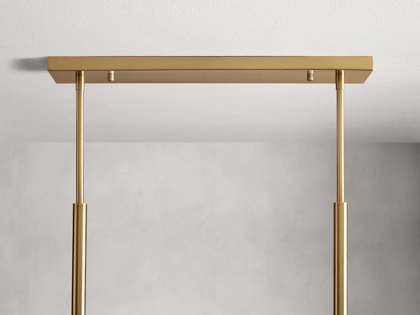 Blown Glass Globe Linear Chandelier