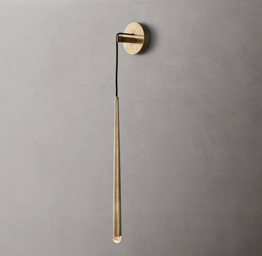 Brass Inset LED Grand Sconce
