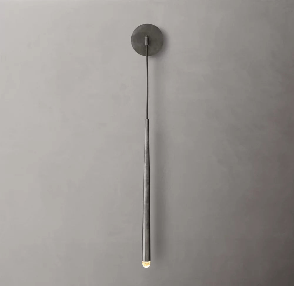 Brass Inset LED Grand Sconce