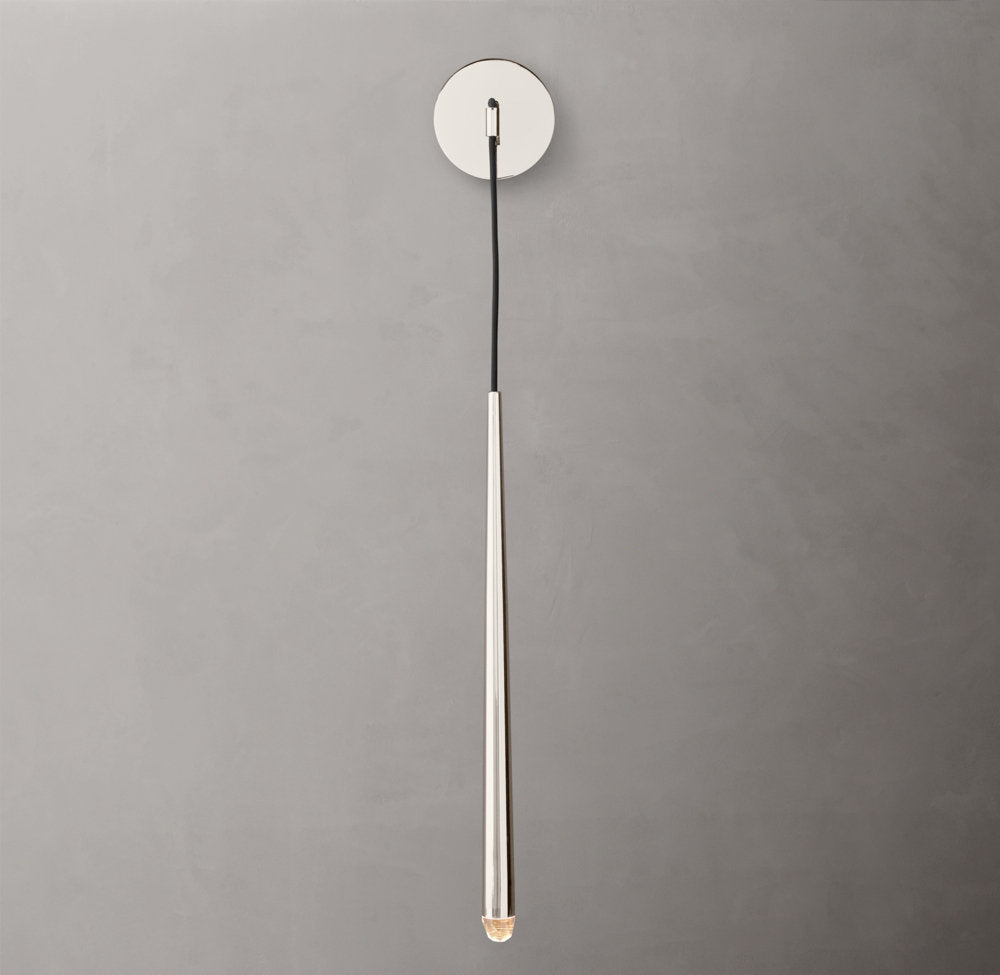 Brass Inset LED Grand Sconce