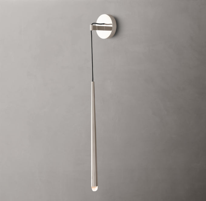 Brass Inset LED Grand Sconce