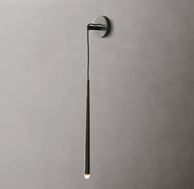 Brass Inset LED Grand Sconce