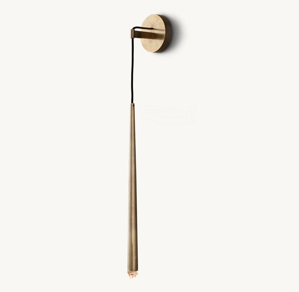 Brass Inset LED Grand Sconce