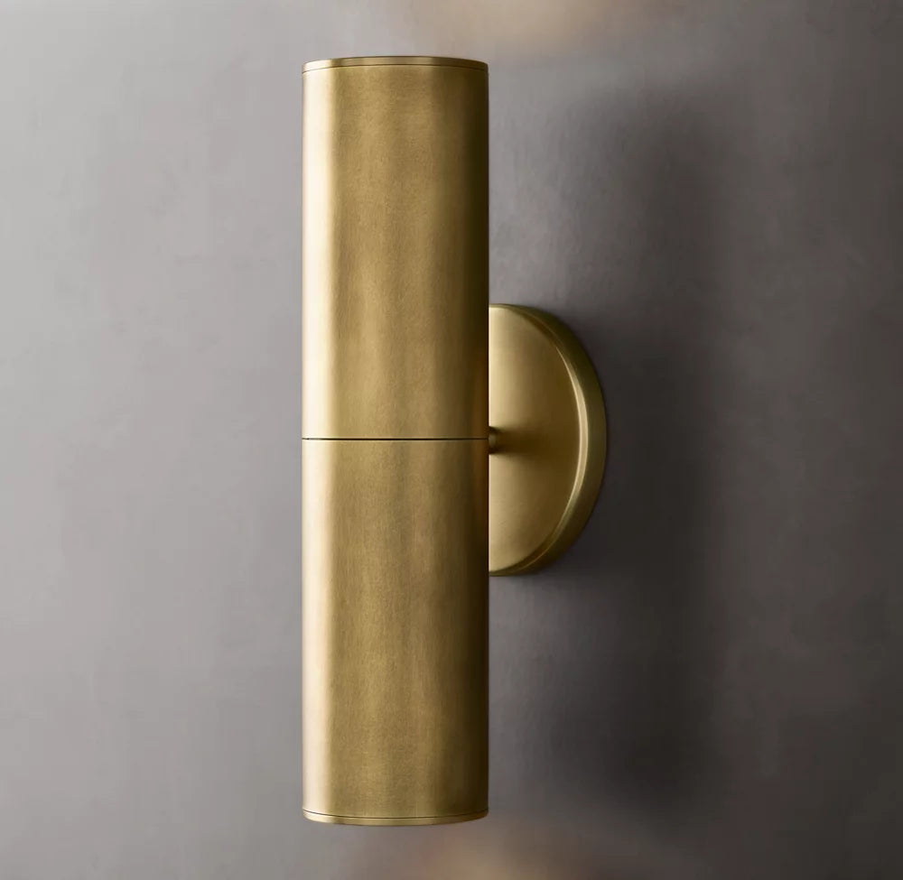 Brass Twin GU10 Linear Wall Light