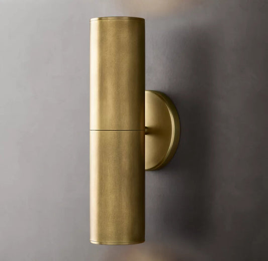 Brass Twin GU10 Linear Wall Light
