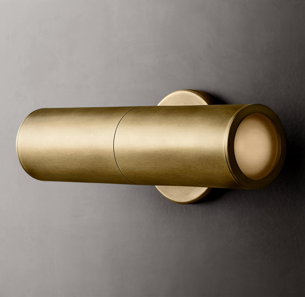 Brass Twin GU10 Linear Wall Light