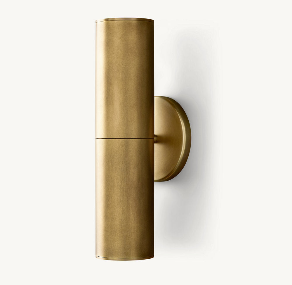 Brass Twin GU10 Linear Wall Light