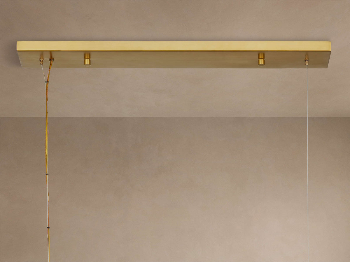 Brushed Brass Globe Branch Chandelier
