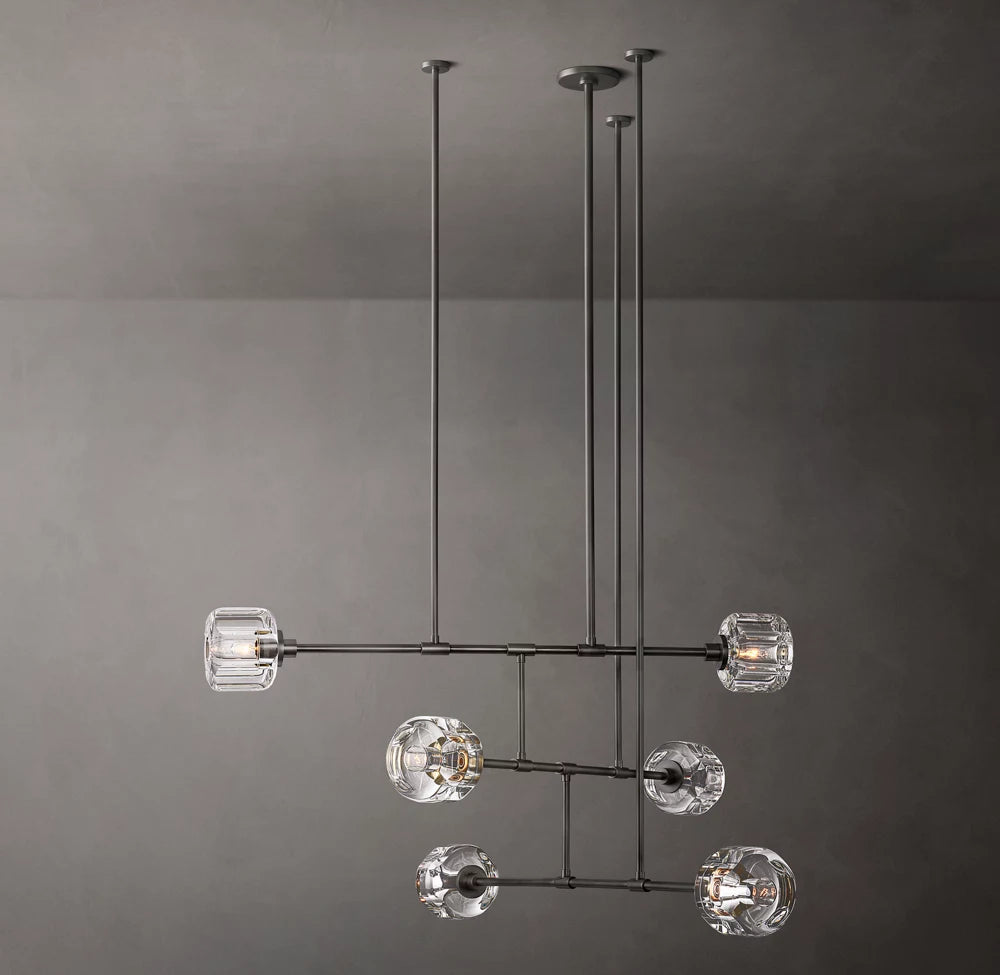 Cast Crystal Mobile Chandelier