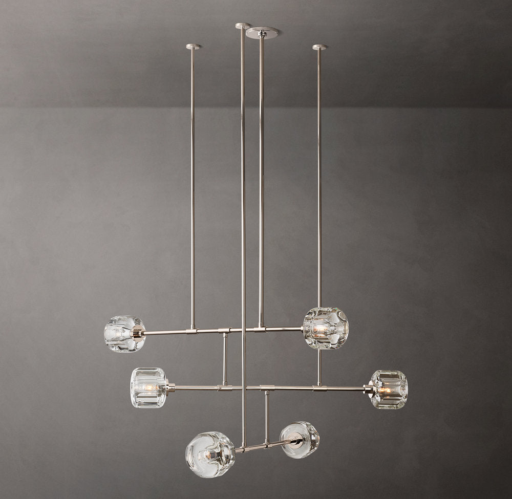 Cast Crystal Mobile Chandelier