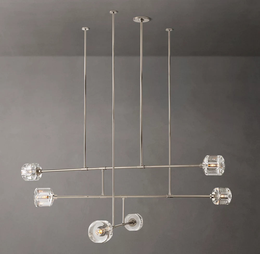 Cast Crystal Mobile Chandelier