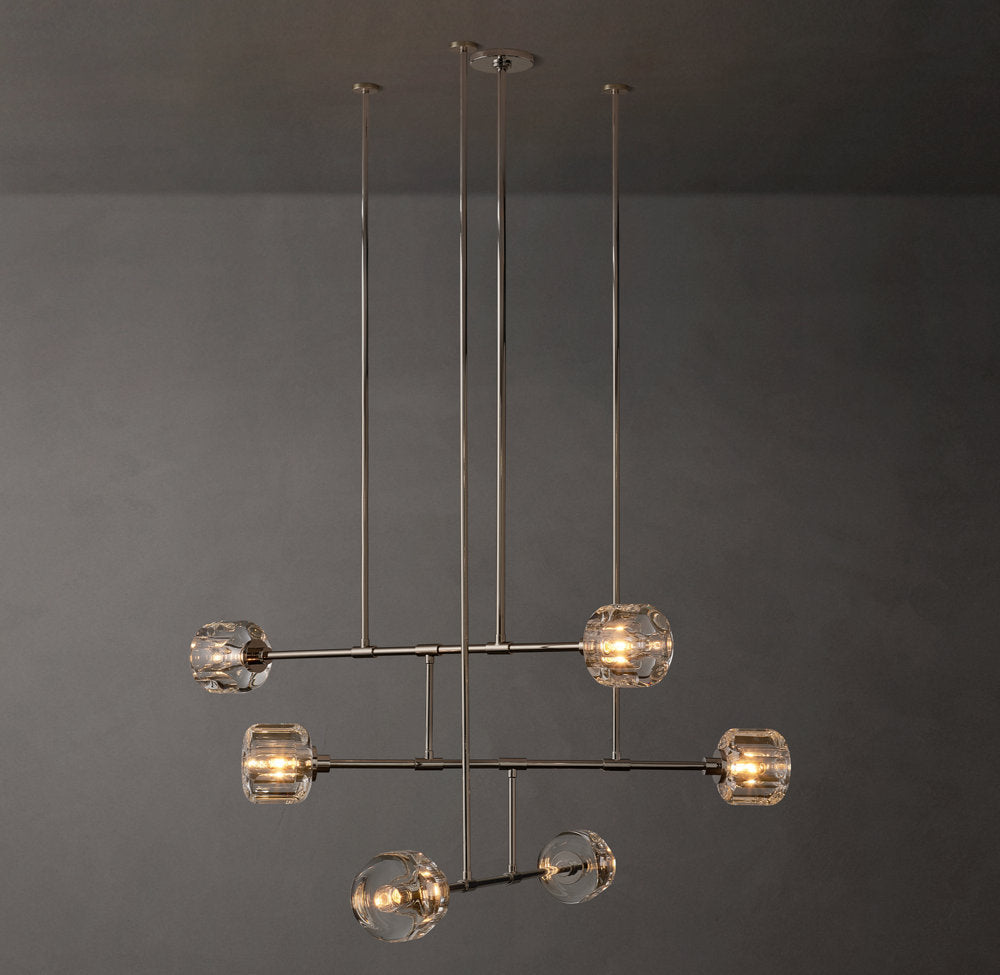 Cast Crystal Mobile Chandelier