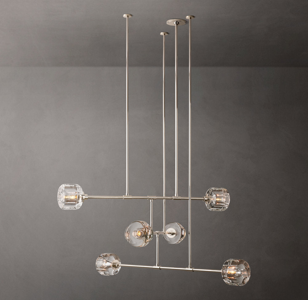 Cast Crystal Mobile Chandelier
