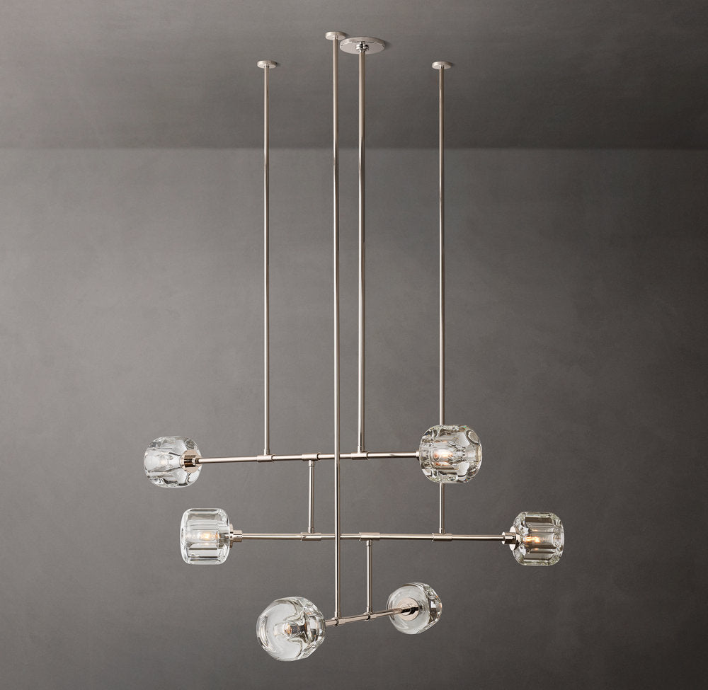 Cast Crystal Mobile Chandelier