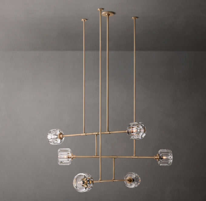 Cast Crystal Mobile Chandelier