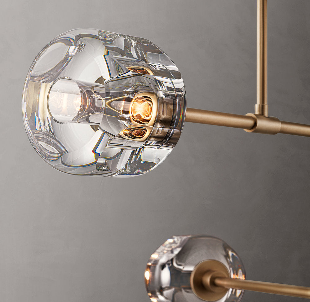 Cast Crystal Mobile Chandelier