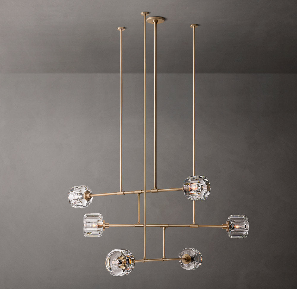 Cast K9 Glass Mobile Chandelier