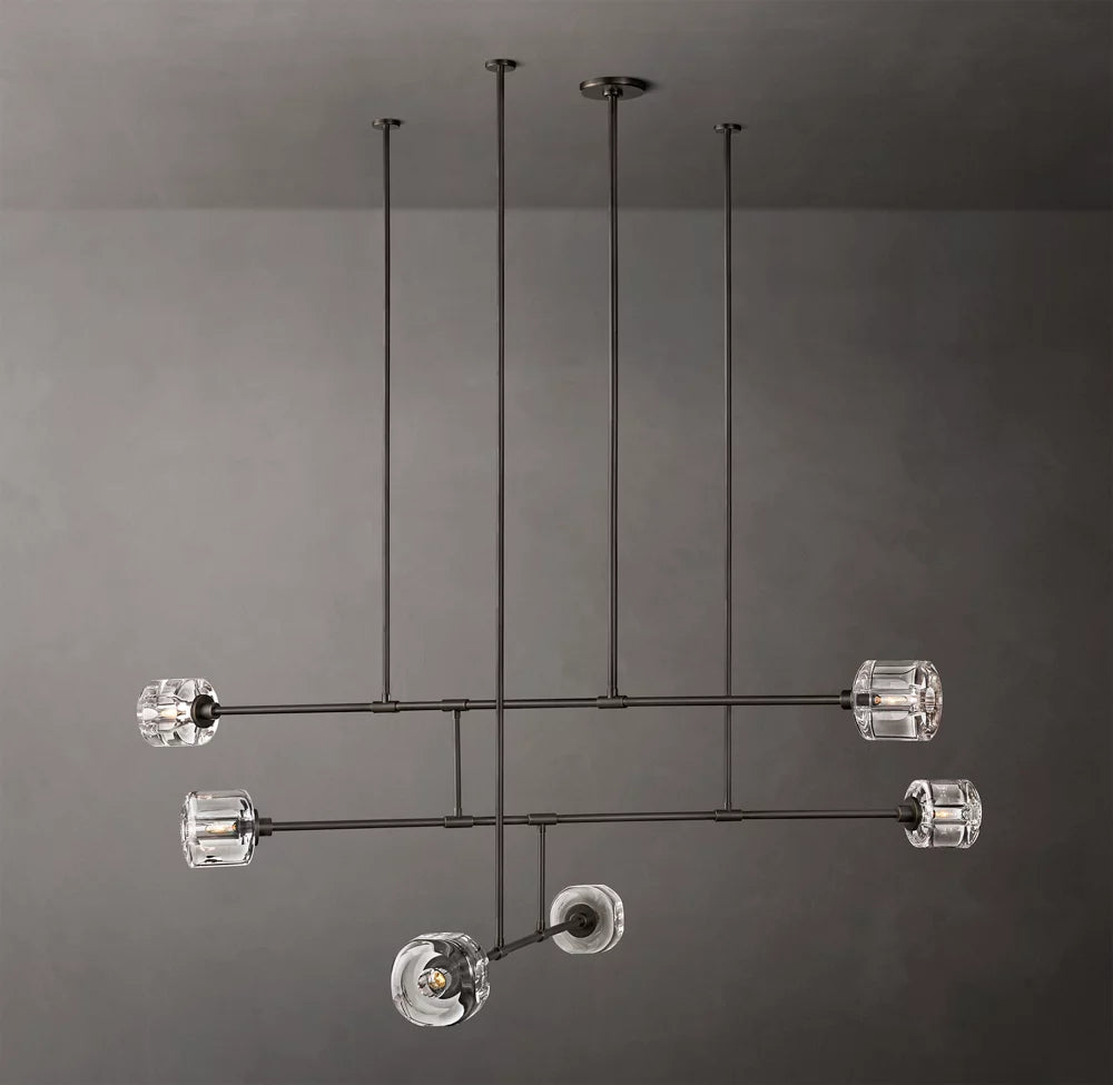 Cast K9 Glass Mobile Chandelier