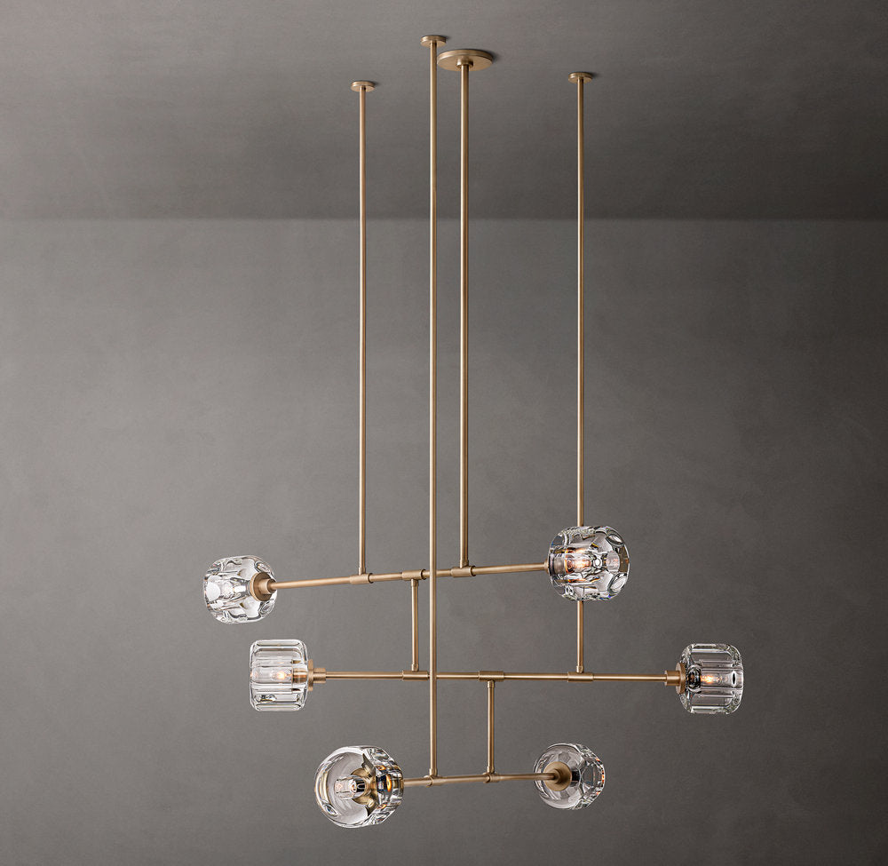 Cast K9 Glass Mobile Chandelier