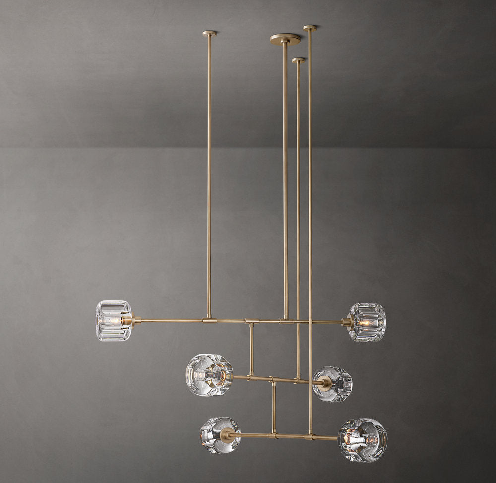 Cast K9 Glass Mobile Chandelier