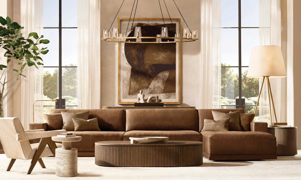 Clear Glass Tapered Shade Chandelier
