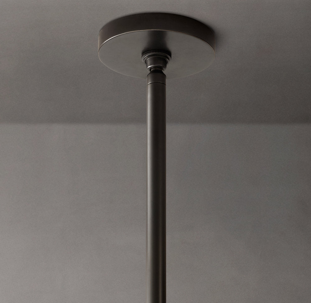Clear Glass Tapered Shade Chandelier
