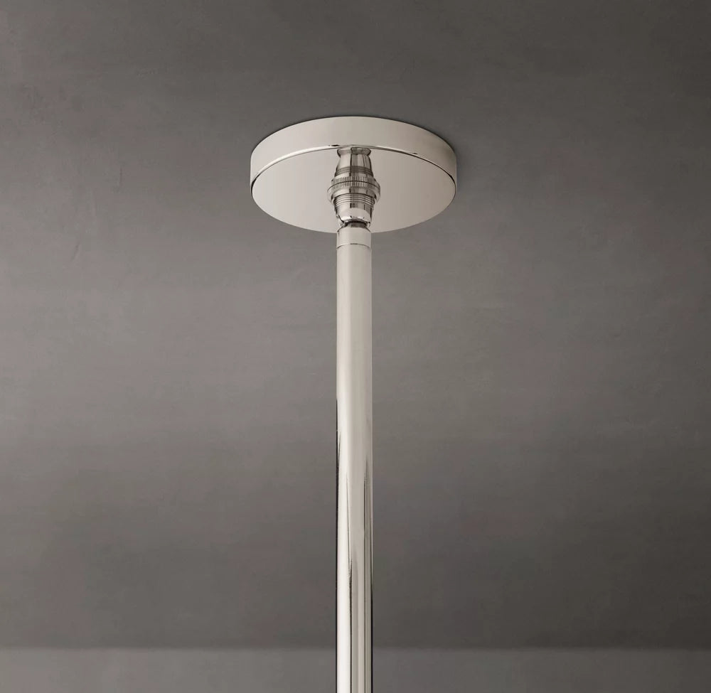 Clear Glass Tapered Shade Chandelier
