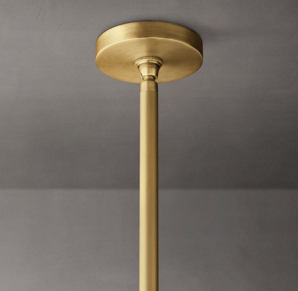 Clear Glass Tapered Shade Chandelier