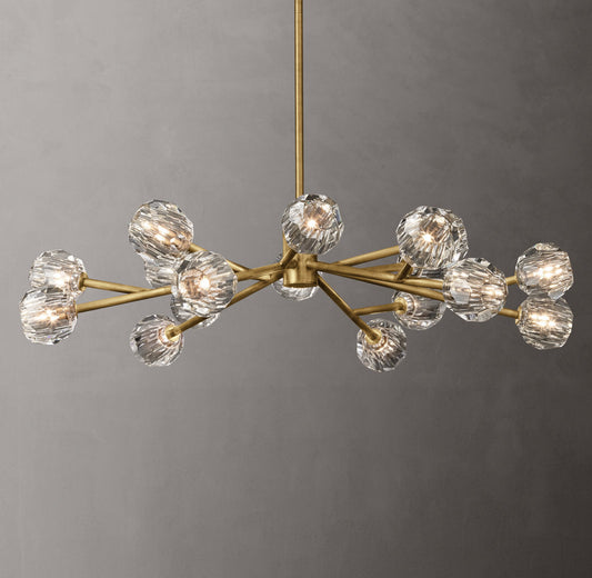 Clear K9 Crystal Sphere Chandelier