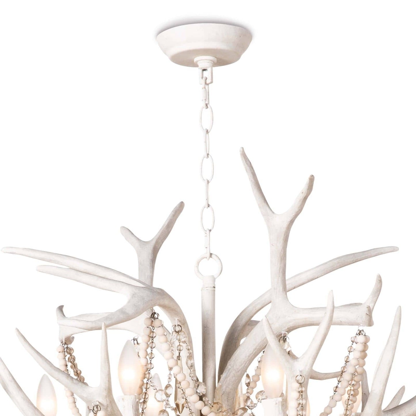 Crystal Antler Chandelier in Neutral Tones