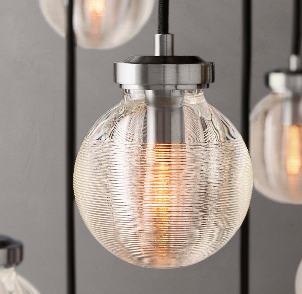 Crystal Pearl Cascade Chandelier