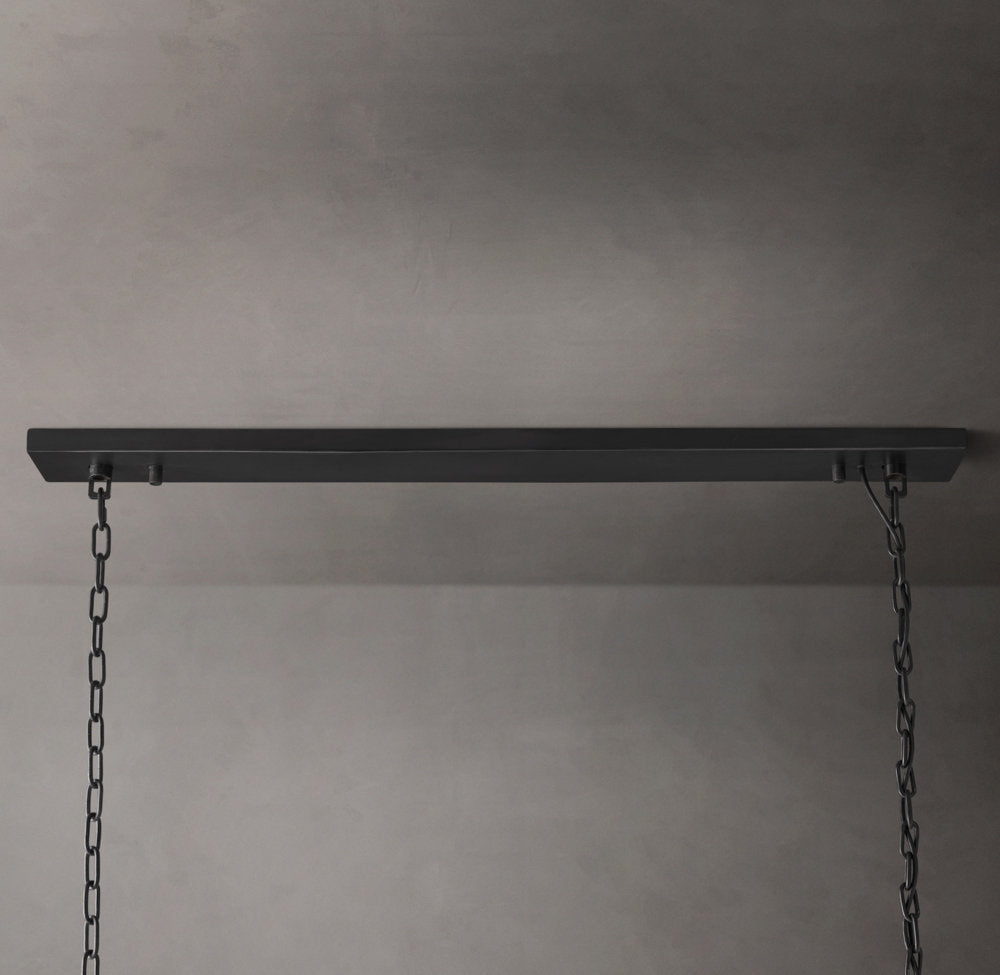 Deco K9 Prism Rectangular Chandelier