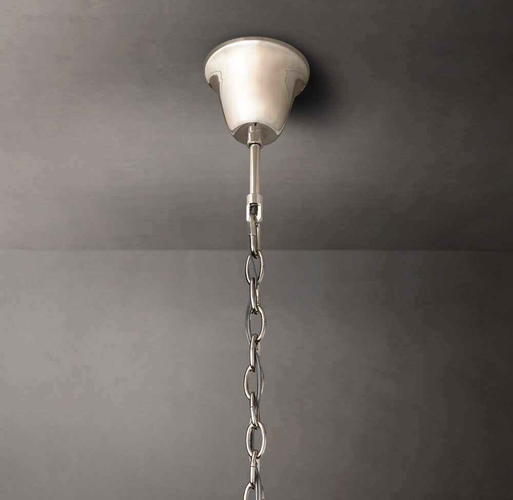 Deco Optical Prism Cascade Chandelier