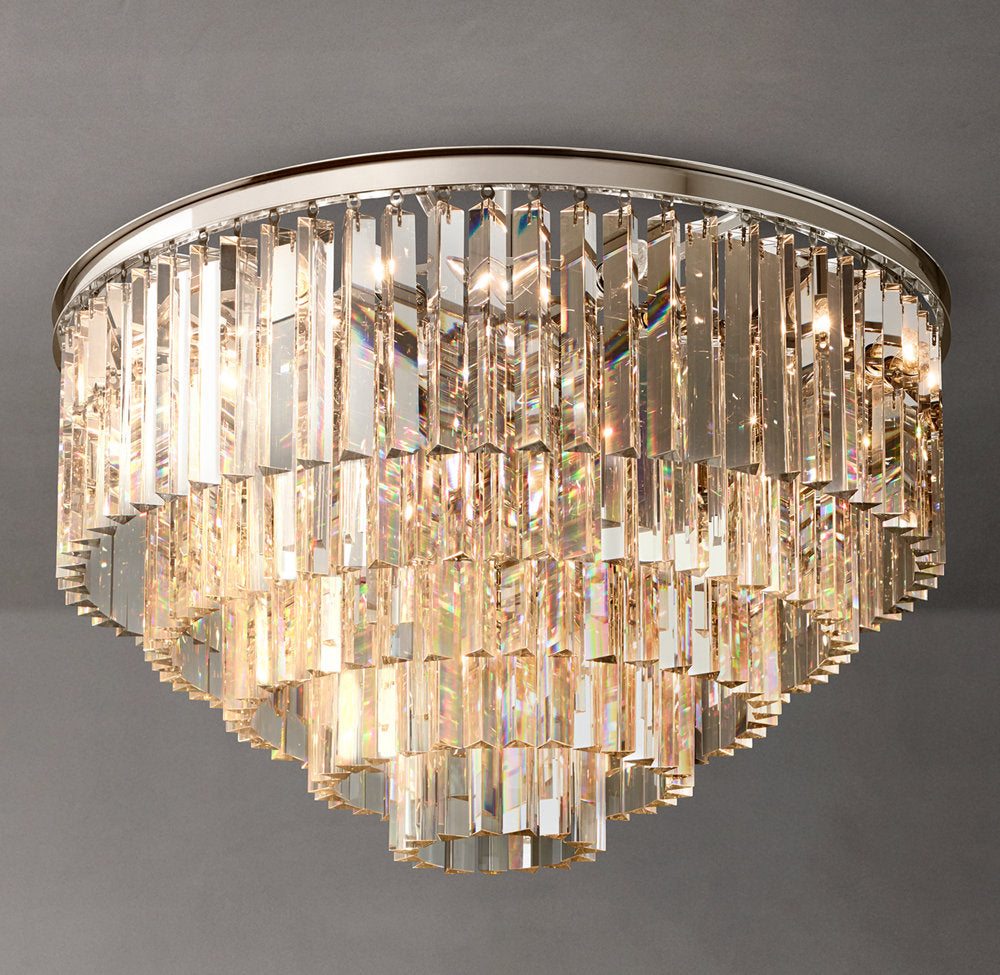 Deco Prism Ring Flush Mount