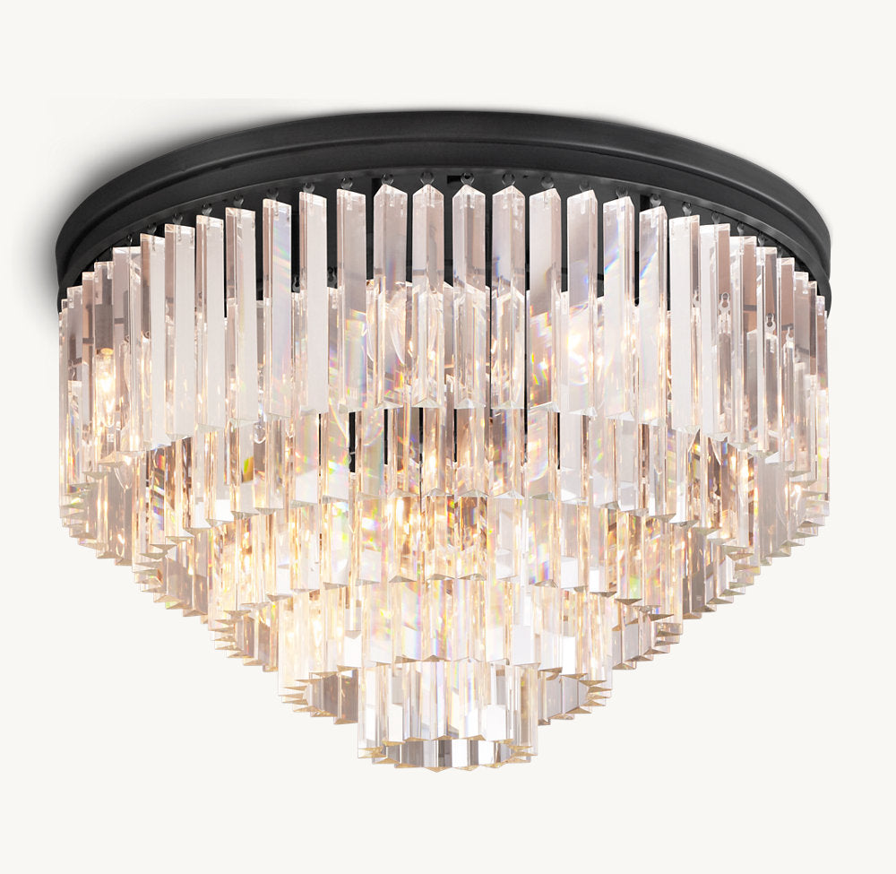 Deco Prism Ring Flush Mount