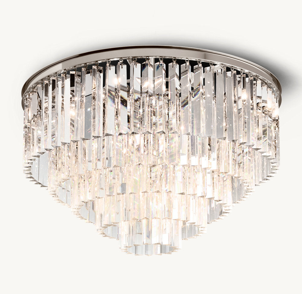 Deco Prism Ring Flush Mount