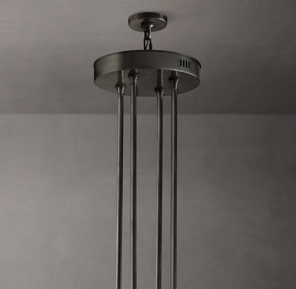 Dual Tier Optical Crystal Chandelier