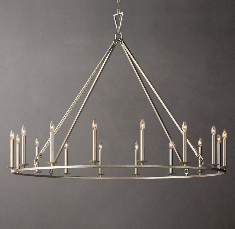 English Openwork Candle Chandelier