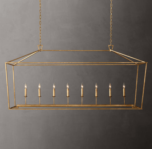 English Openwork Island Lantern Chandelier