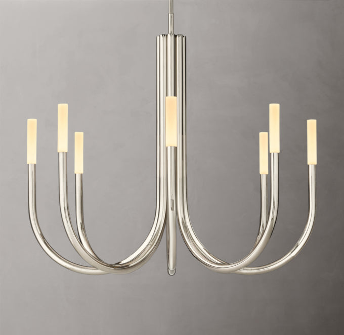 Etched Glass Branch LED Chandelier