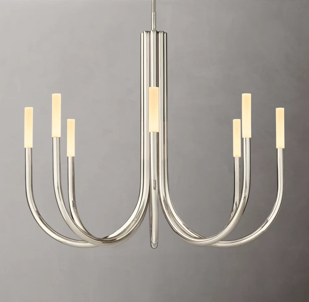 Etched Glass Branch LED Chandelier