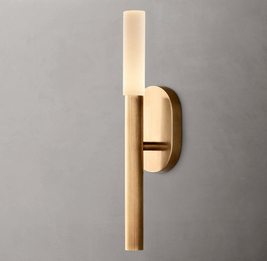 Etched Glass Branch LED Wall Light