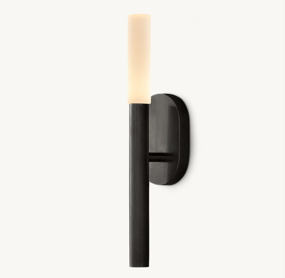Etched Glass Branch LED Wall Light