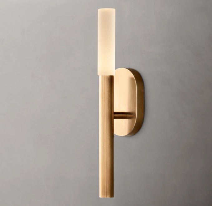 Etched Glass Branch LED Wall Light