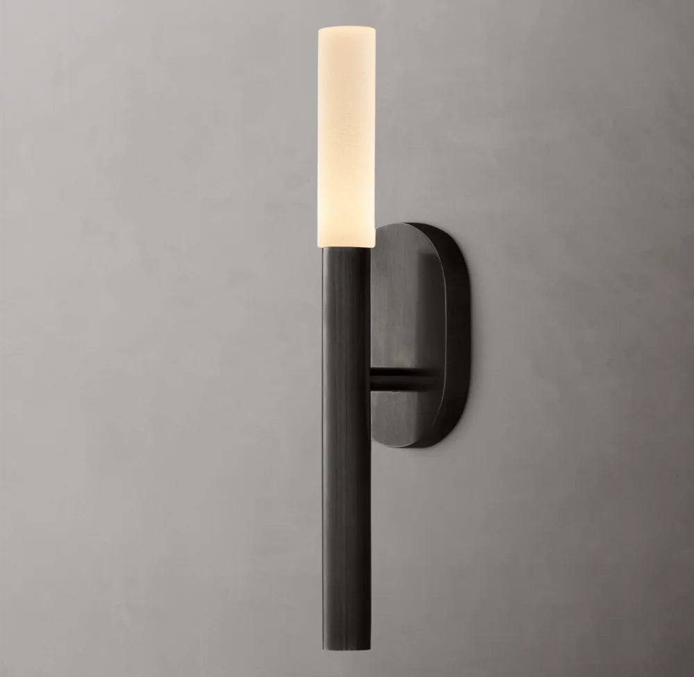 Etched Glass Branch LED Wall Light